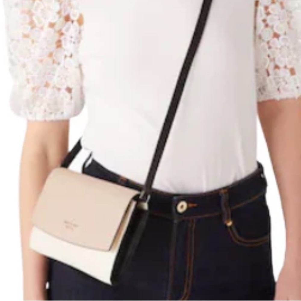 Kate Spade Perry Leather Blush Crossbody Bag